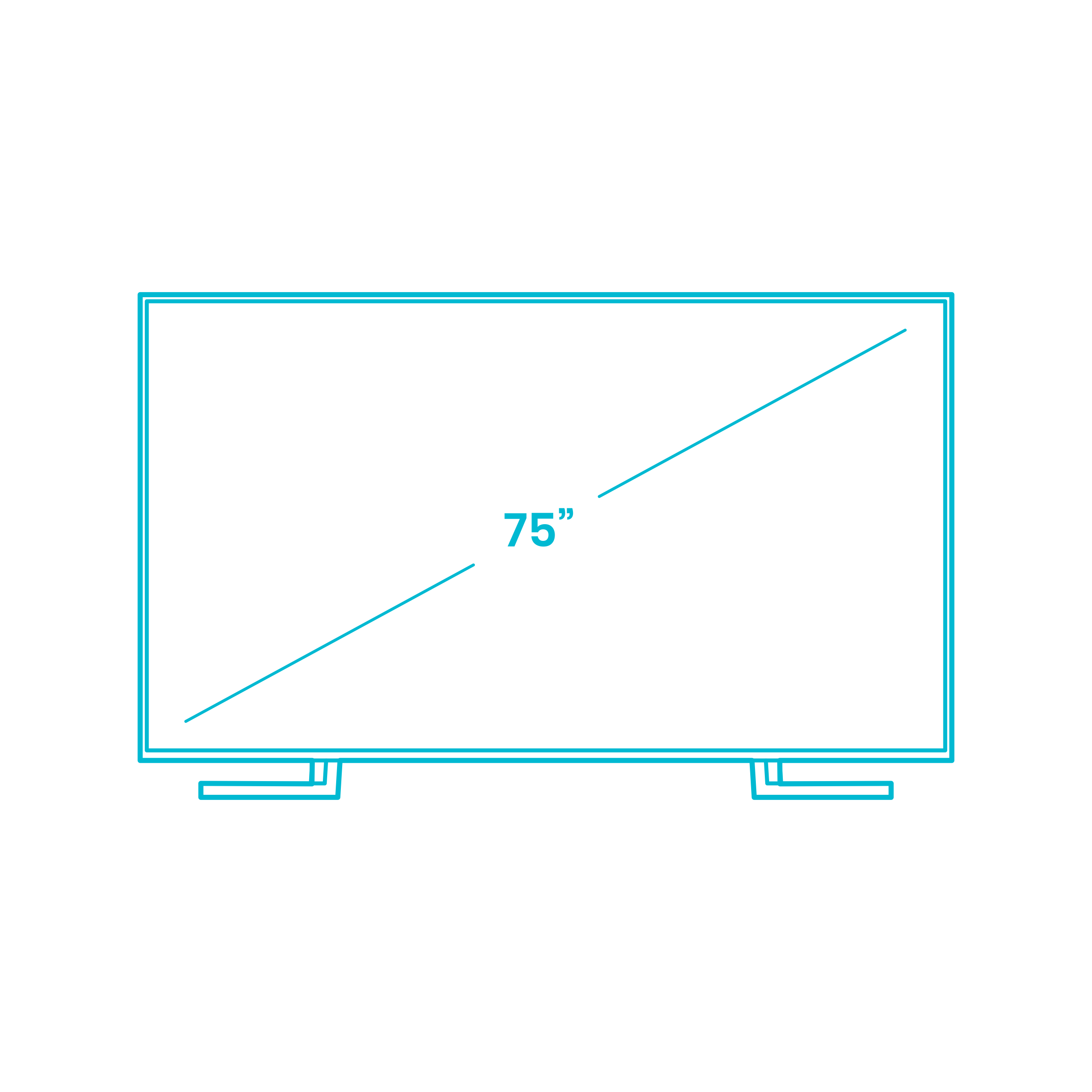 Digital Televisions Tvs Sony X950G Smart Tv 75 Inch Sketch Contour Svg Vector Free Vectors